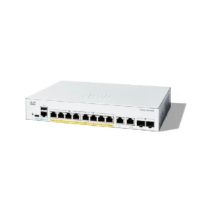 Cisco Catalyst 1300 8-Port Gigabit PoE+ Switch (C1300-8P-E-2G) with 2 Gig combo ports for reliable SMB networking