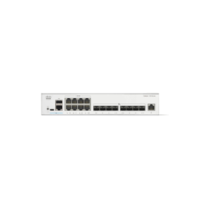 Cisco Catalyst C1300-16XTS Managed Switch with 8 x 10G copper ports and 8 x 10G SFP+ ports for high-speed, secure enterprise networking