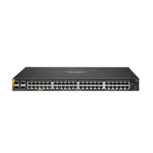 HPE Aruba CX 6100 48G Class4 PoE 4SFP+ 370W Switch (JL675A) providing secure and reliable connectivity with 48 PoE ports and 4 SFP+ uplinks, ideal for SMBs and branch offices, available at KYS Infotech