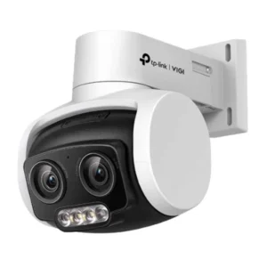 P-Link VIGI C540V 4MP Outdoor Network IP Camera with full-color dual-lens, varifocal PT, 24h monitoring, and two-way audio for enhanced security.
